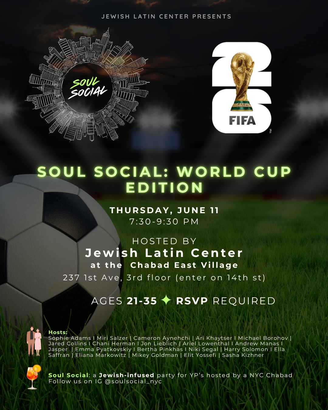 Soul Social: World Cup Edition flyer
